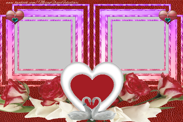 Felicitari personalizate de dragoste - Rama foto dubla