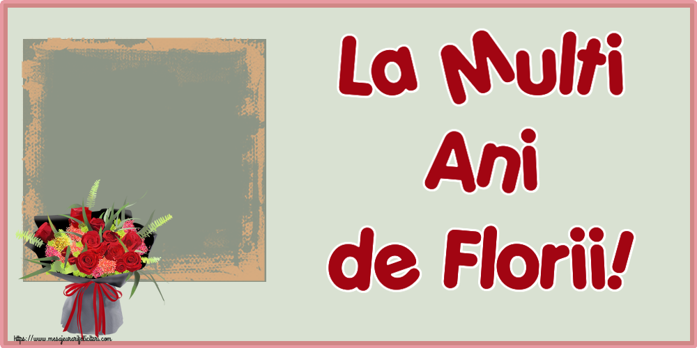 Felicitari personalizate de Florii - La Multi Ani de Florii! - Personalizeaza cu poza ta de profil facebook