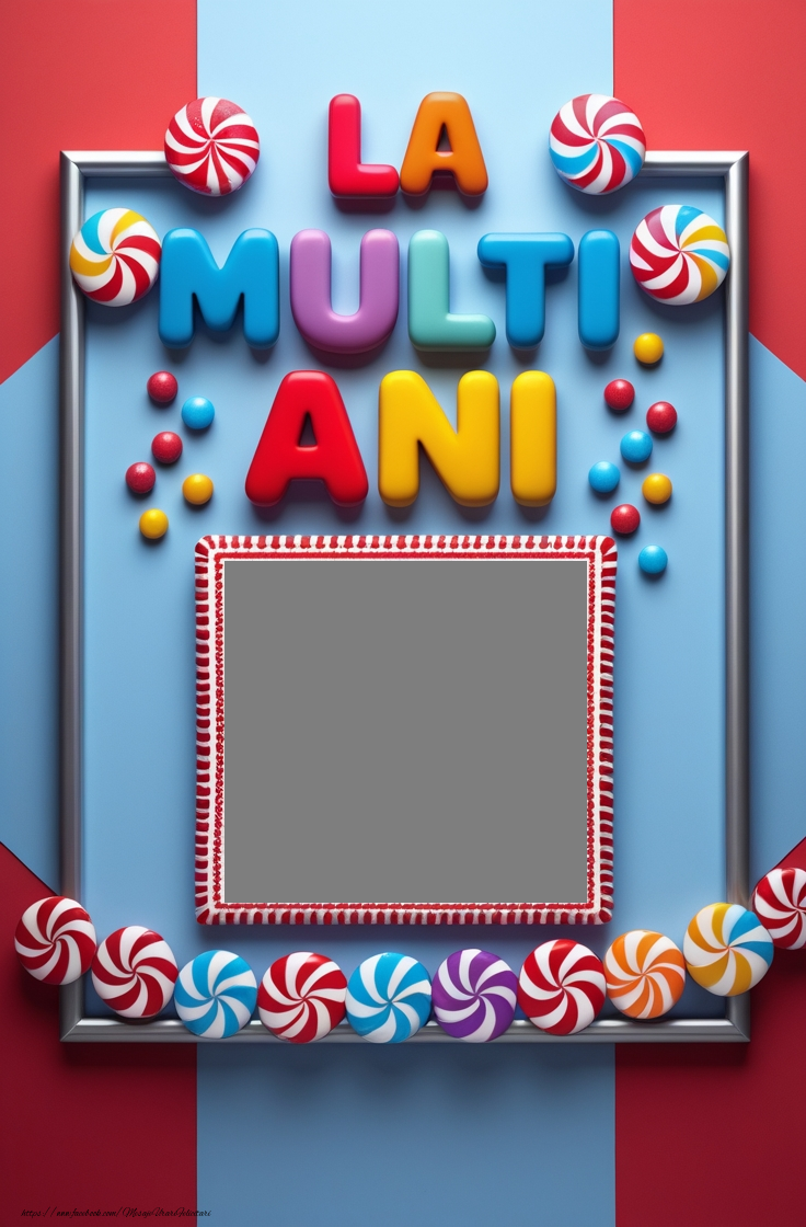 Felicitari personalizate de la multi ani - La multi ani candy