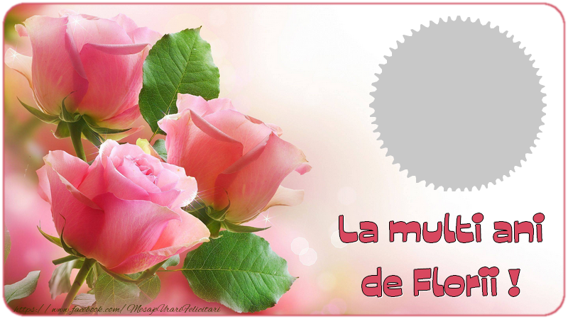 Felicitari personalizate de la multi ani - La multi ani de Florii !
