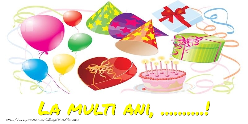 Felicitari personalizate de la multi ani - Baloane & Confetti | La multi ani, ...!