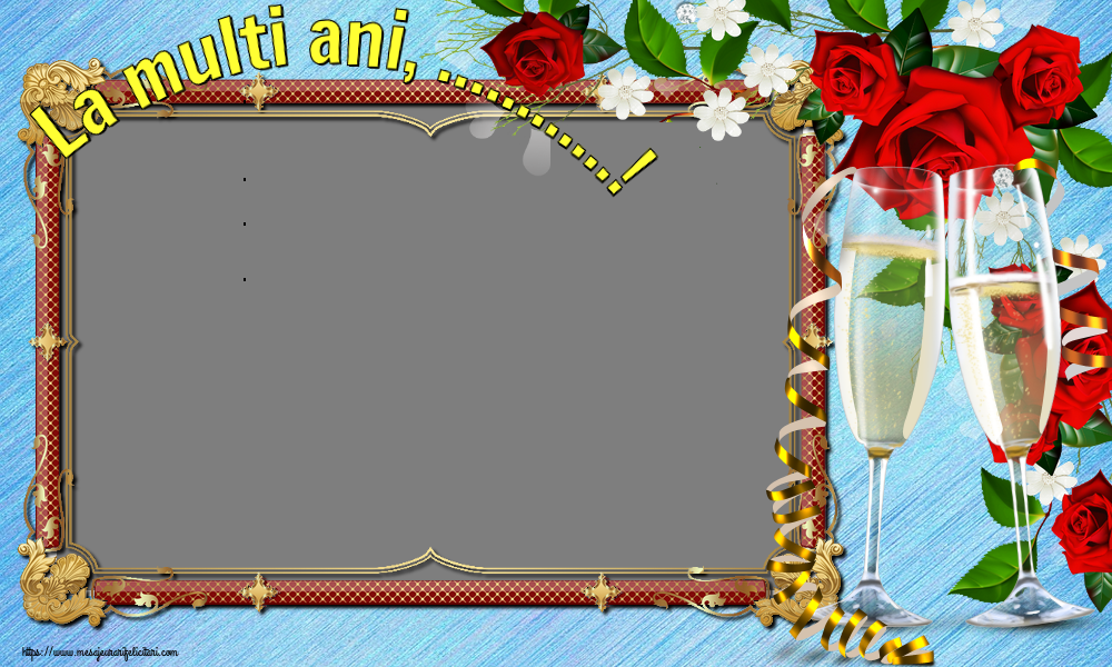 Felicitari personalizate de la multi ani - La multi ani, ...! - Rama foto de La Multi Ani