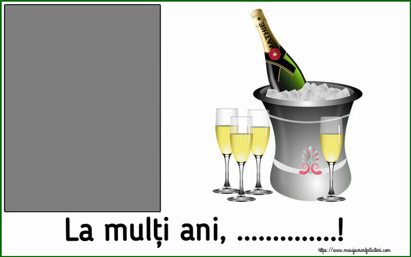 Felicitari personalizate de la multi ani - La mulți ani, ...! - Rama foto