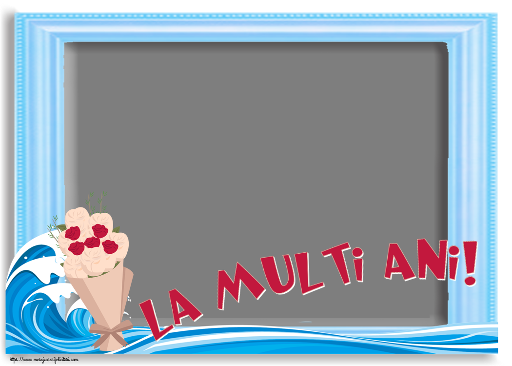 Felicitari personalizate de la multi ani - La multi ani! - Rama foto ~ buchet de flori clipart