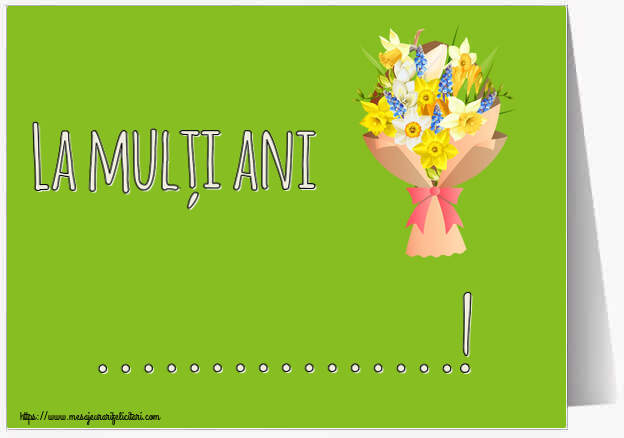 Felicitari personalizate de la multi ani - La mulți ani ...!
