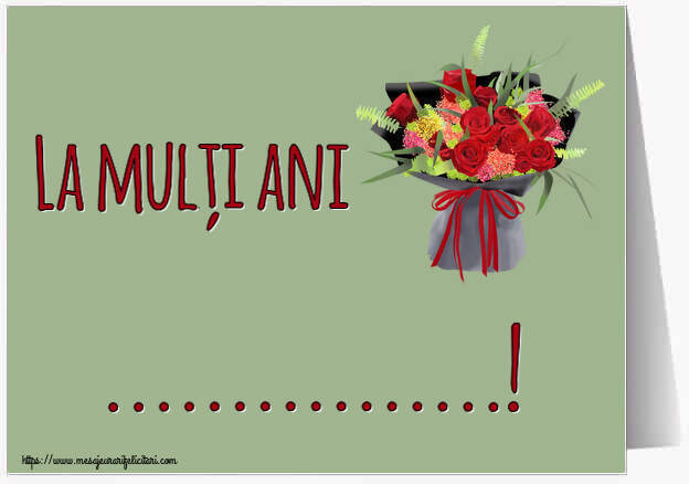 Felicitari personalizate de la multi ani - La mulți ani ...!