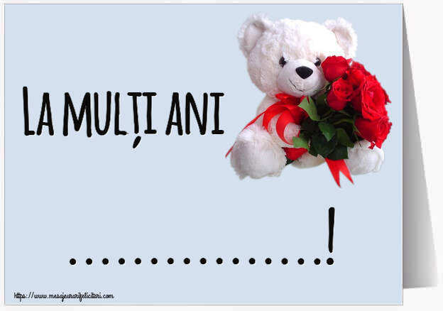 Felicitari personalizate de la multi ani - La mulți ani ...!