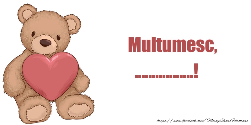 Felicitari personalizate de multumire - Multumesc, ...!