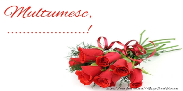 Felicitari personalizate de multumire - Multumesc, ...!