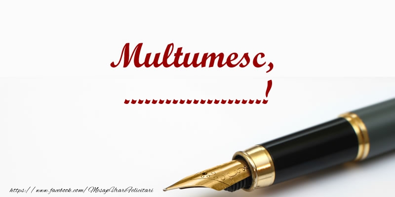 Felicitari personalizate de multumire - Multumesc, ...!
