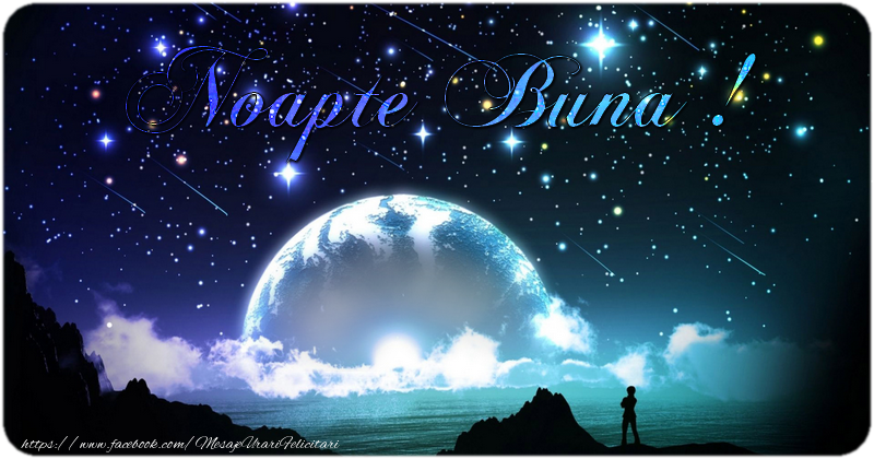 Felicitari personalizate de noapte buna - Luna & Stele & 1 Poza & Ramă Foto | Noapte buna
