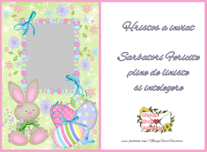 Felicitari personalizate de Paste - ¡Feliz día de los enamorados, ...! Imagen con