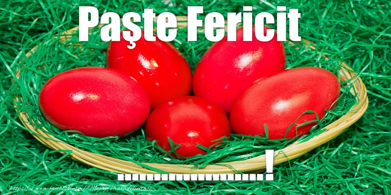 Felicitari personalizate de Paste - Paste Fericit ...!