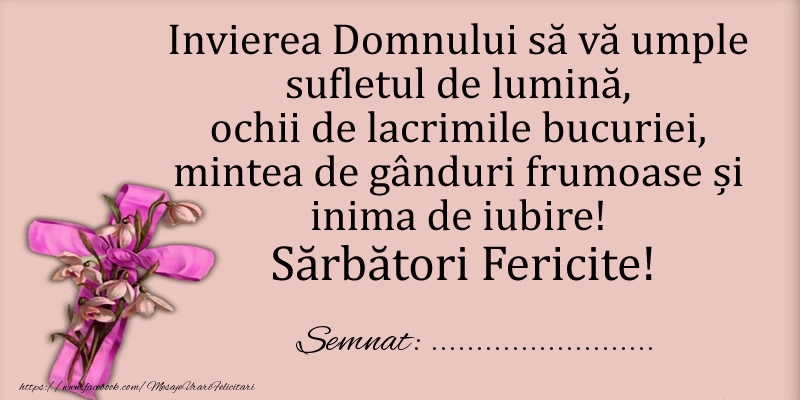 Felicitari personalizate de Paste - Sărbători Fericite! Semnat: ...