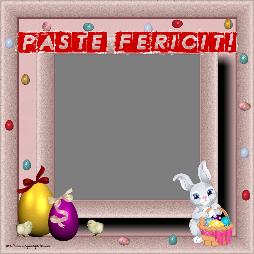 Felicitari personalizate de Paste - Paste Fericit! - Personalizeaza cu poza ta de profil facebook