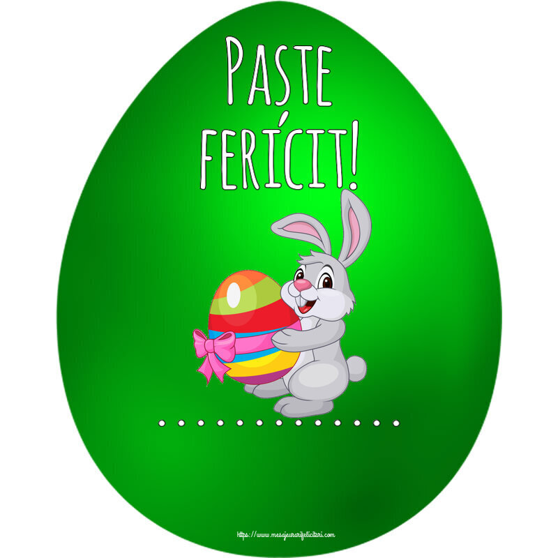 Felicitari personalizate de Paste - Paște fericit! ...