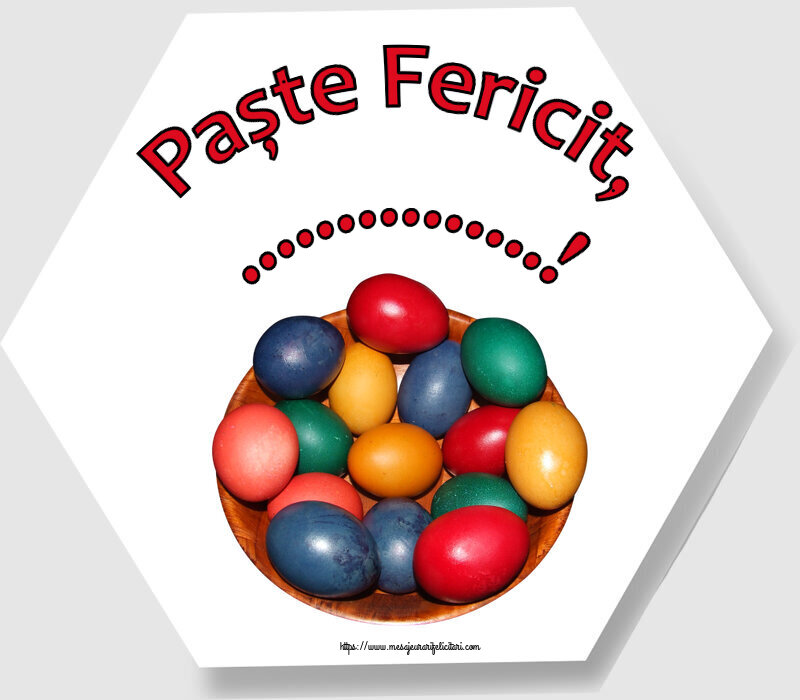 Felicitari personalizate de Paste - Paște Fericit, ...!