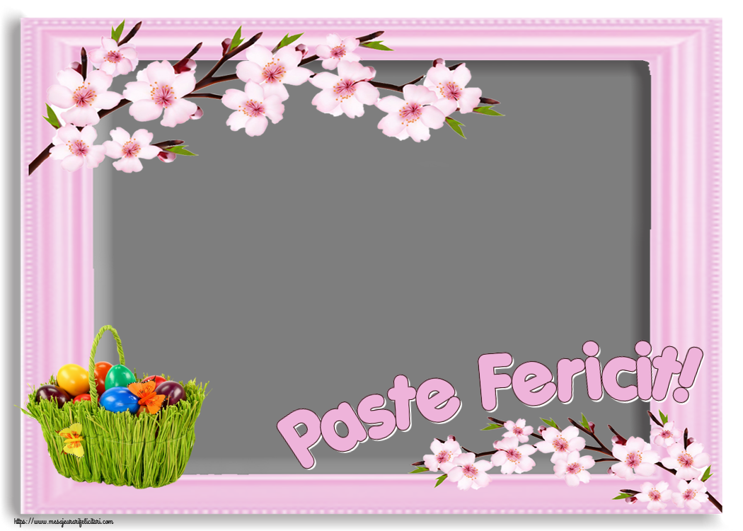 Felicitari personalizate de Paste - Paste Fericit! - Rama foto