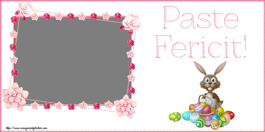 Felicitari personalizate de Paste - Paste Fericit! - Rama foto