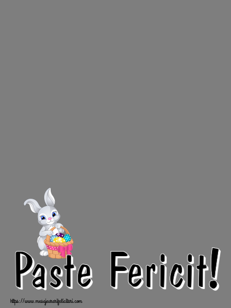 Felicitari personalizate de Paste - Paste Fericit! - Rama foto