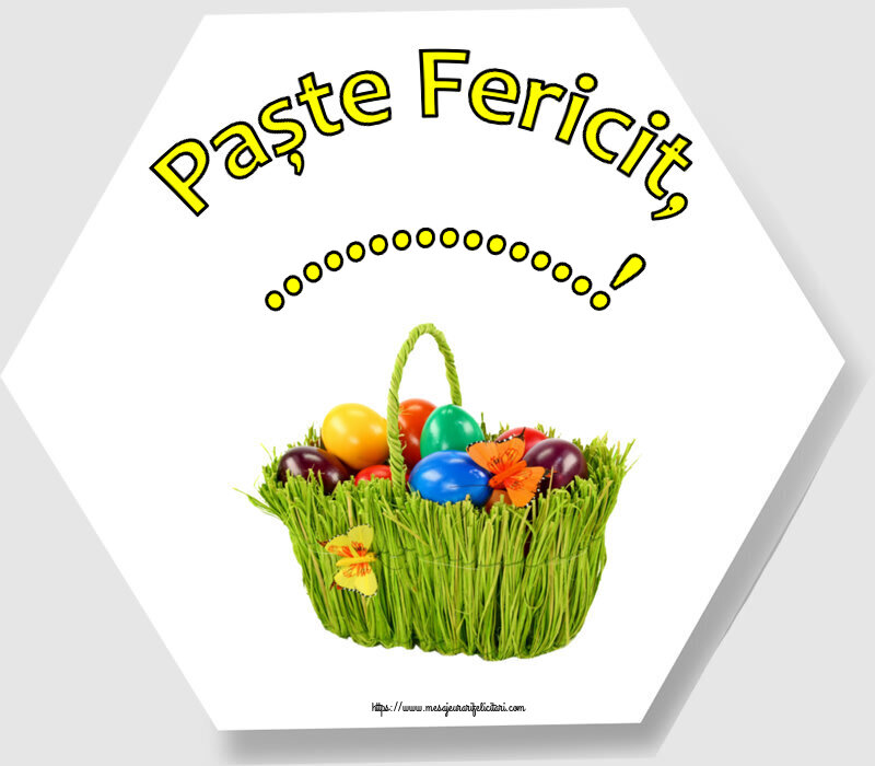 Felicitari personalizate de Paste - Paște Fericit, ...!
