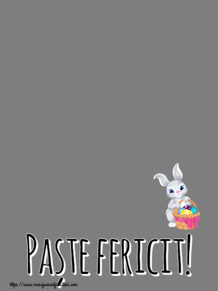 Felicitari personalizate de Paste - Paște fericit! - Rama foto