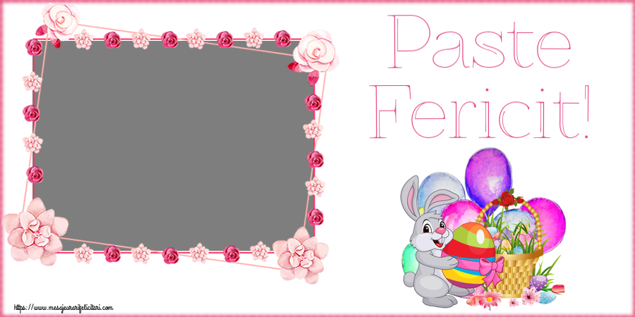Felicitari personalizate de Paste - Paste Fericit! - Rama foto