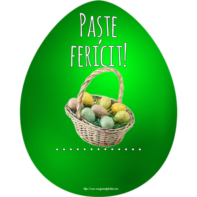 Felicitari personalizate de Paste - Paște fericit! ...