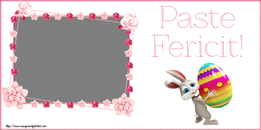 Felicitari personalizate de Paste - Paste Fericit! - Rama foto