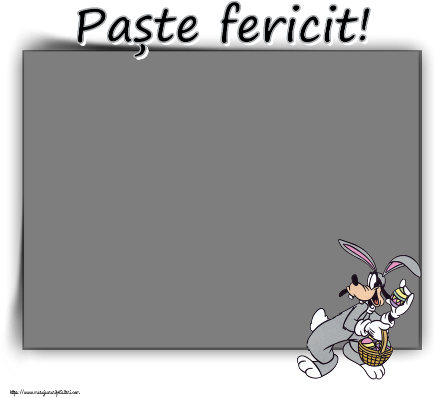 Felicitari personalizate de Paste - Paște fericit! - Rama foto