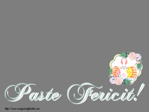 Felicitari personalizate de Paste - Paste Fericit! - Rama foto