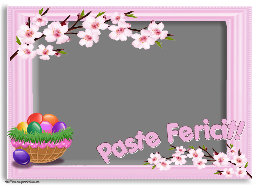 Felicitari personalizate de Paste - Paste Fericit! - Rama foto