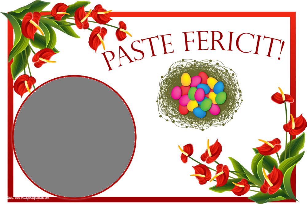 Felicitari personalizate de Paste - Paste Fericit! - Rama foto