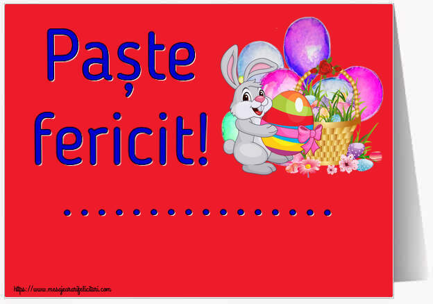 Felicitari personalizate de Paste - Paște fericit! ...