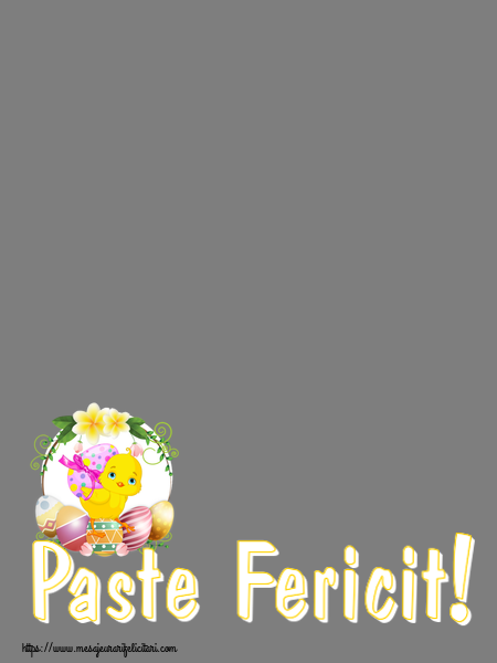 Felicitari personalizate de Paste - Paste Fericit! - Rama foto