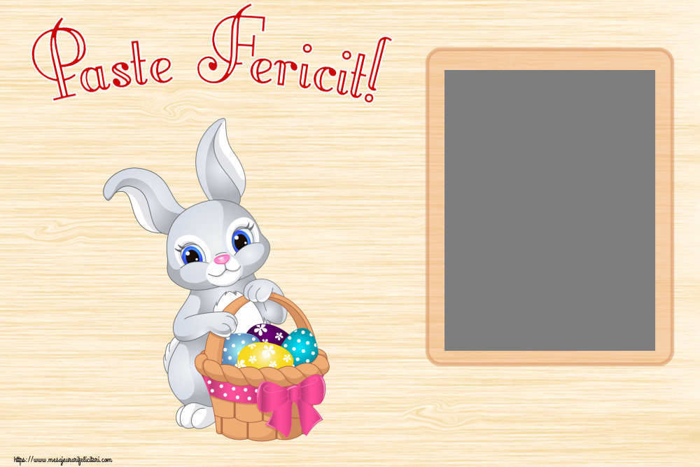Felicitari personalizate de Paste - Paste Fericit! - Rama foto
