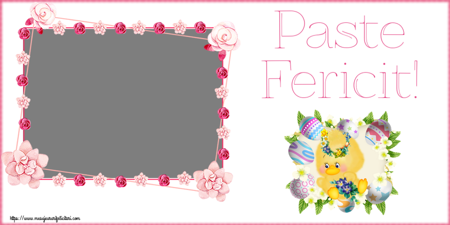 Felicitari personalizate de Paste - Paste Fericit! - Rama foto