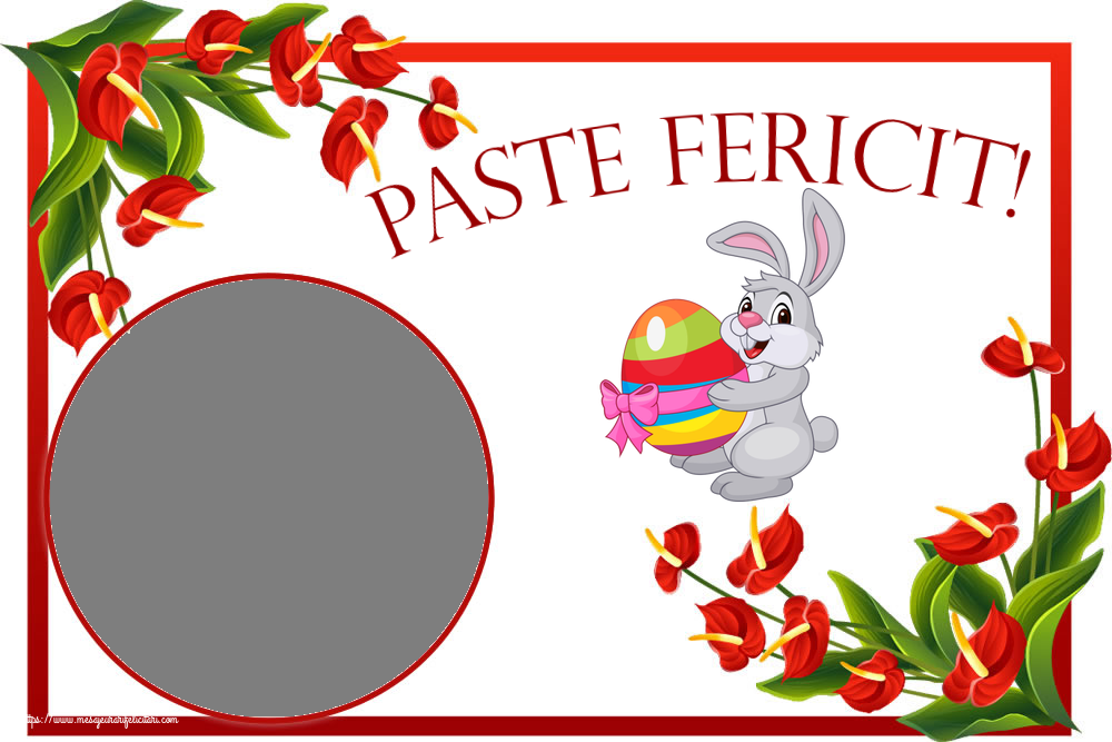 Felicitari personalizate de Paste - Paste Fericit! - Rama foto