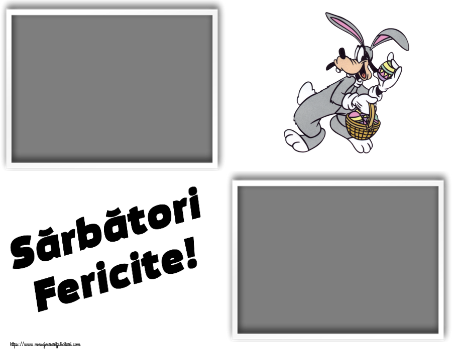 Felicitari personalizate de Paste - Sărbători Fericite! - Rama foto