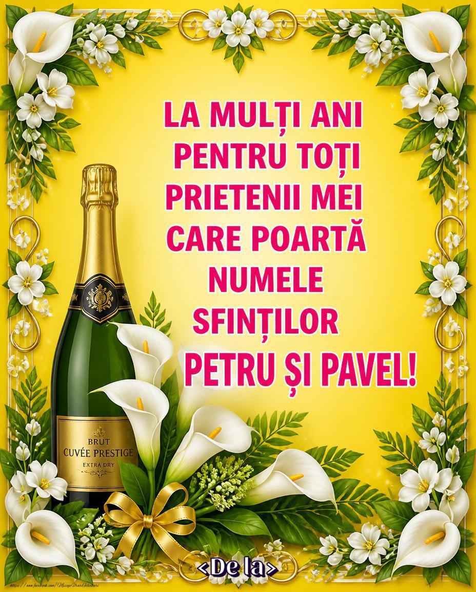 Felicitari personalizate de Sfintii Petru si Pavel - Felicitare personalizată de Sfinții Petru și Pavel