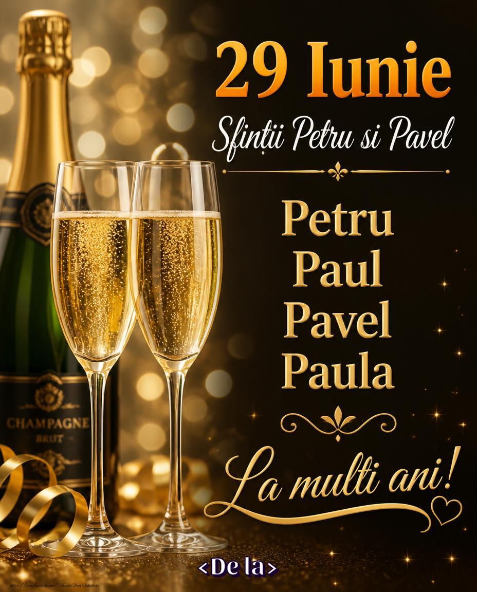 Felicitari personalizate de Sfintii Petru si Pavel - Felicitare personalizată de Sfinții Petru și Pavel