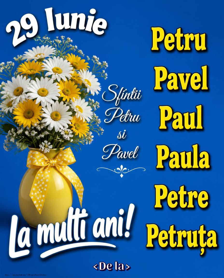 Felicitari personalizate de Sfintii Petru si Pavel - Felicitare personalizată de Sfinții Petru și Pavel