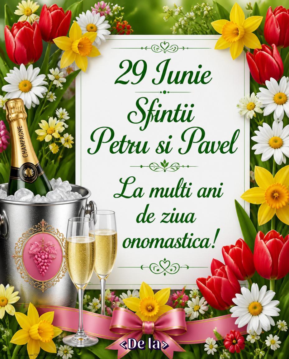 Felicitari personalizate de Sfintii Petru si Pavel - Felicitare personalizată de Sfinții Petru și Pavel