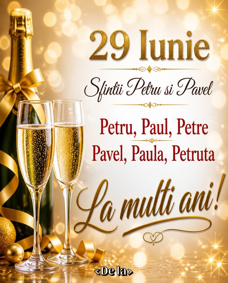 Felicitari personalizate de Sfintii Petru si Pavel - Felicitare personalizată de Sfinții Petru și Pavel