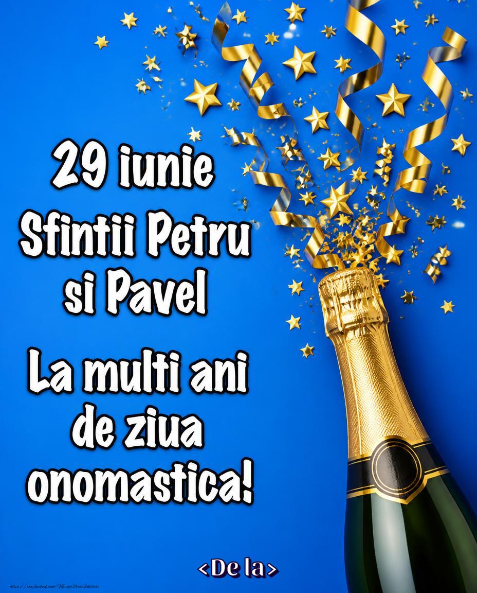 Felicitari personalizate de Sfintii Petru si Pavel - Felicitare personalizată de Sfinții Petru și Pavel