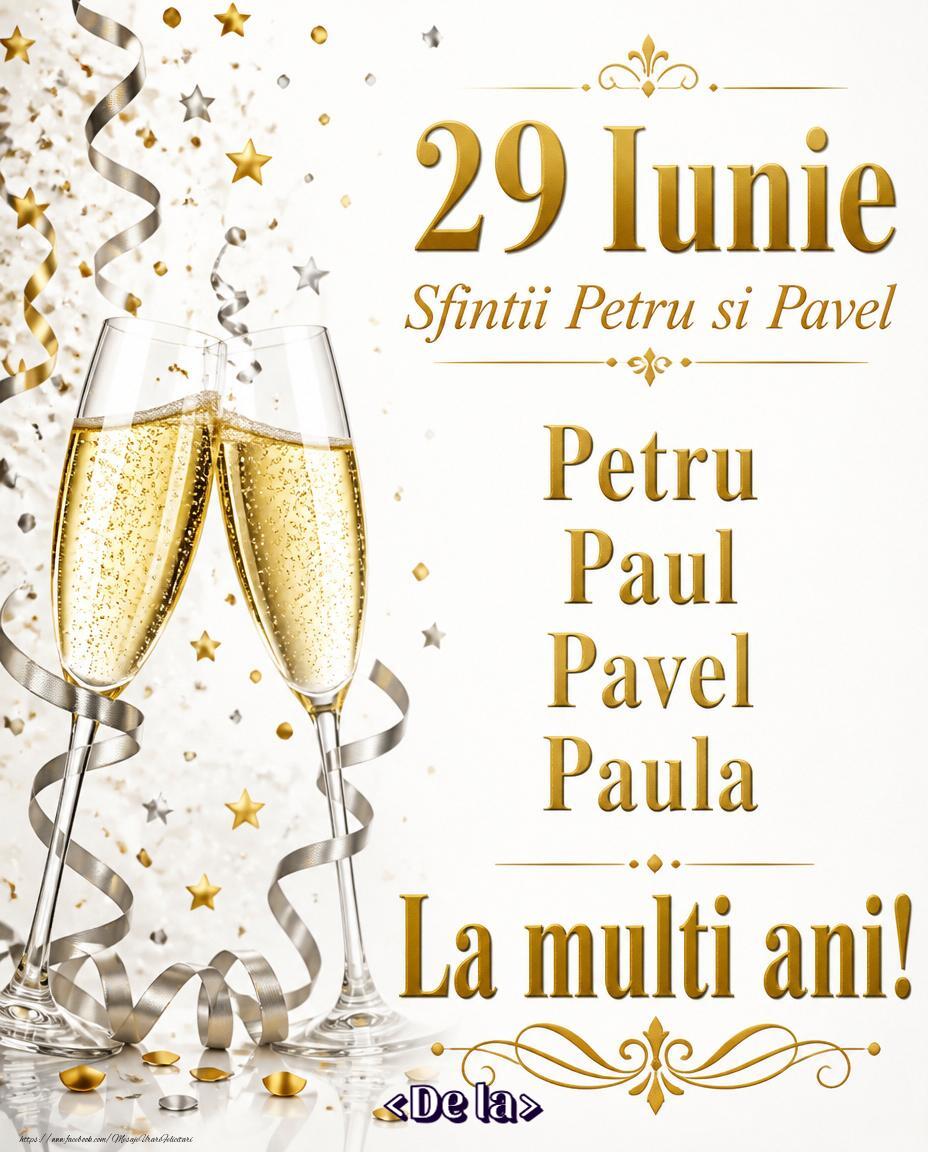 Felicitari personalizate de Sfintii Petru si Pavel - Felicitare personalizată de Sfinții Petru și Pavel