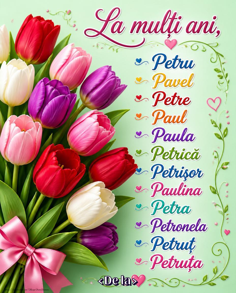 Felicitari personalizate de Sfintii Petru si Pavel - Felicitare personalizată de Sfinții Petru și Pavel