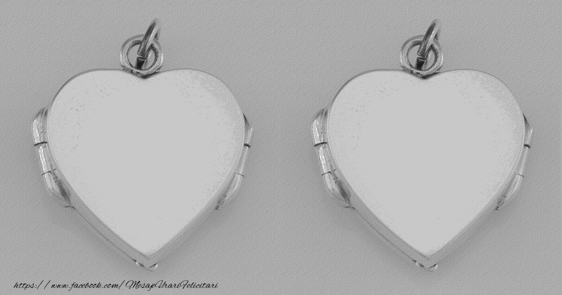 Felicitari personalizate cu poza ta - ❤️❤️❤️ Inimioare & 2 Poze & Ramă Foto | Doua inimi - Două rame foti in formă de medalioane