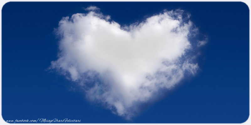 Felicitari personalizate cu poza ta - ❤️❤️❤️ Inimioare & 1 Poza & Ramă Foto | Inima in cer
