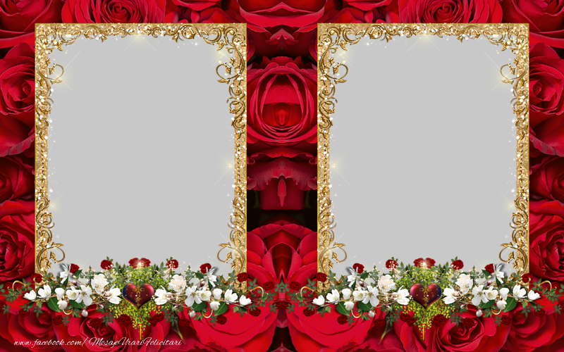 Felicitari personalizate cu poza ta - 🌼🥳🌹 Flori & Trandafiri | Rama foto